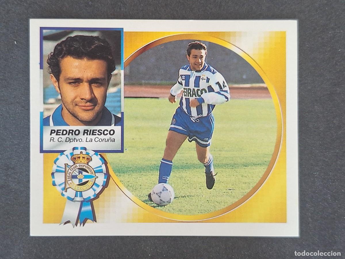 Cromos de f&uacute;tbol: L5 PEDRO RIESCO DEPORTIVO DE LA CORU&Ntilde;A LIGA ESTE 1994 1995 94 95 NUNCA PEGADO SIN PEGAR