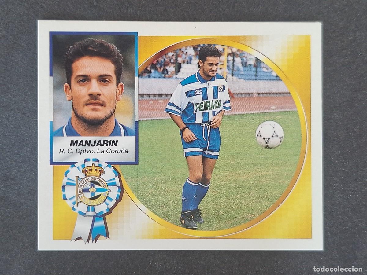 Cromos de f&uacute;tbol: L5 MANJARIN DEPORTIVO DE LA CORU&Ntilde;A LIGA ESTE 1994 1995 94 95 NUNCA PEGADO SIN PEGAR