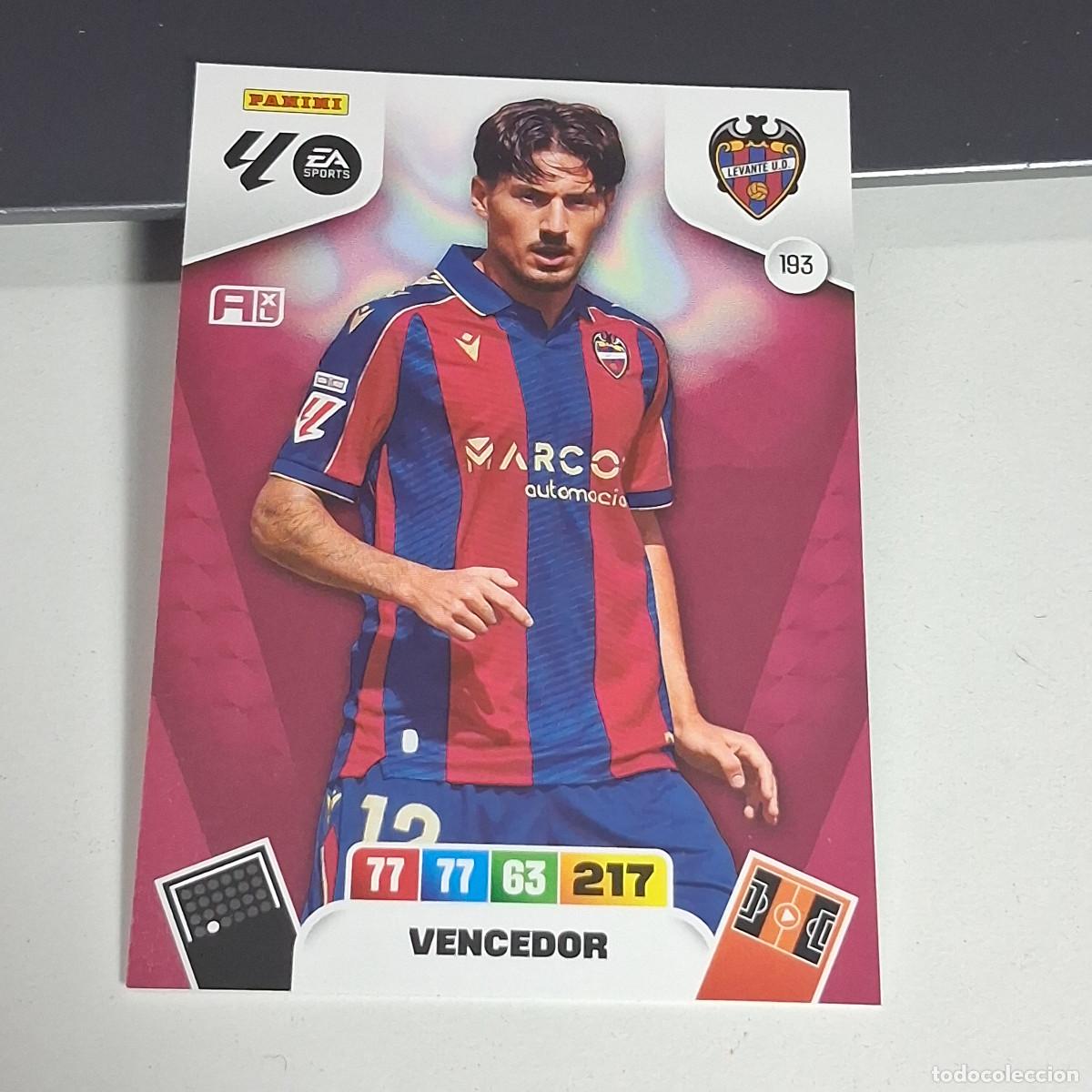 Cromos de f&uacute;tbol: D8 193 VENCEDOR DEL LEVANTE AMPLIACION PANINI LIGA ADRENALYN XL 2025 2026 25 26
