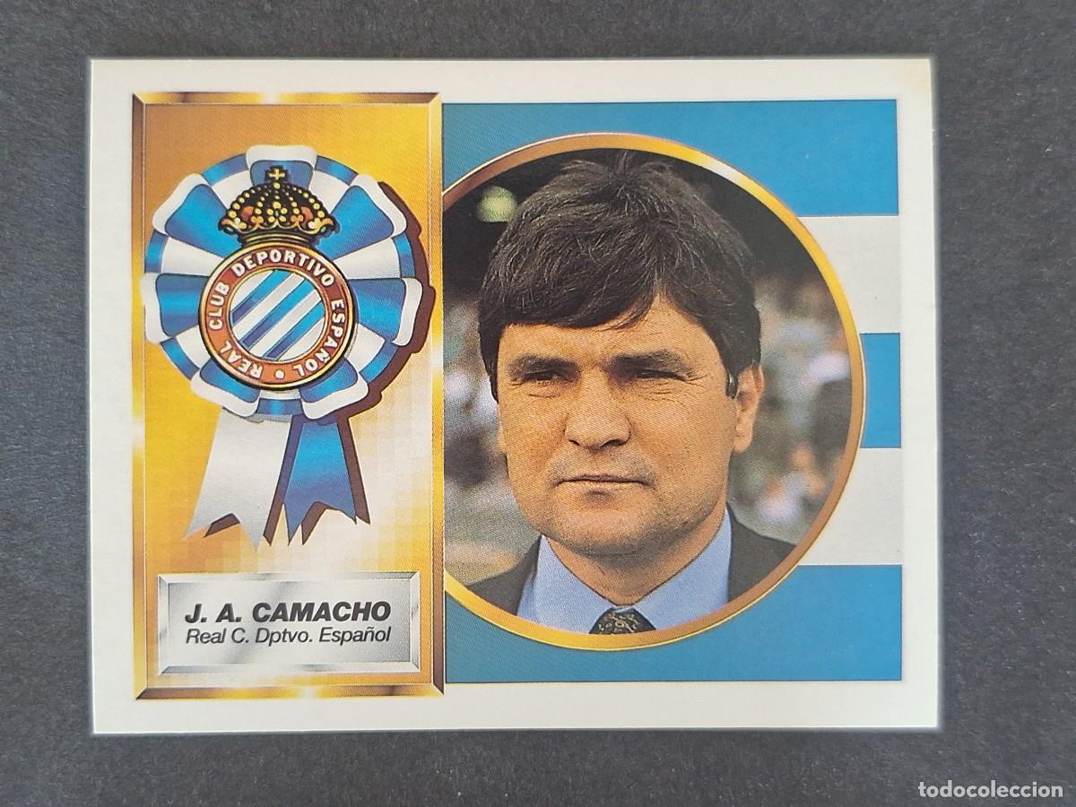 Fu&szlig;ball-Sticker: L5 J. A. CAMACHO ENTRENADOR R. C. D. ESPA&Ntilde;OL LIGA ESTE 1994 1995 94 95 NUNCA PEGADO SIN PEGAR