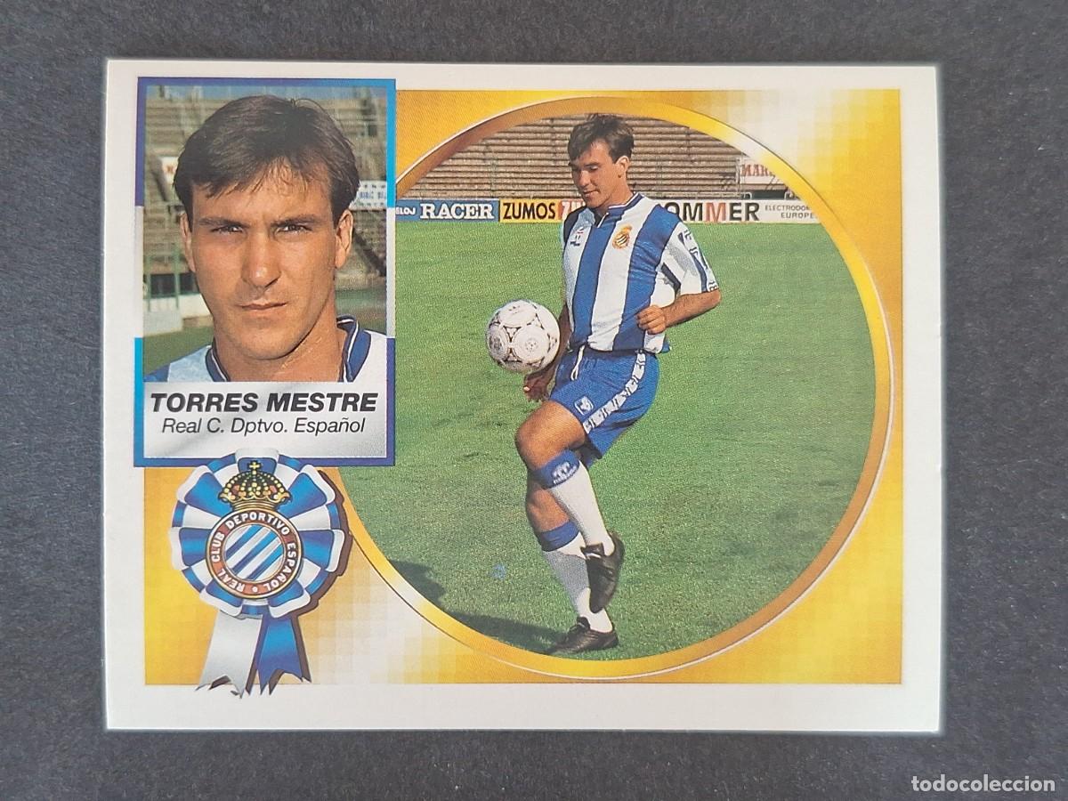 Cromos de f&uacute;tbol: L5 TORRES MESTRE R. C. D. ESPA&Ntilde;OL LIGA ESTE 1994 1995 94 95 NUNCA PEGADO SIN PEGAR