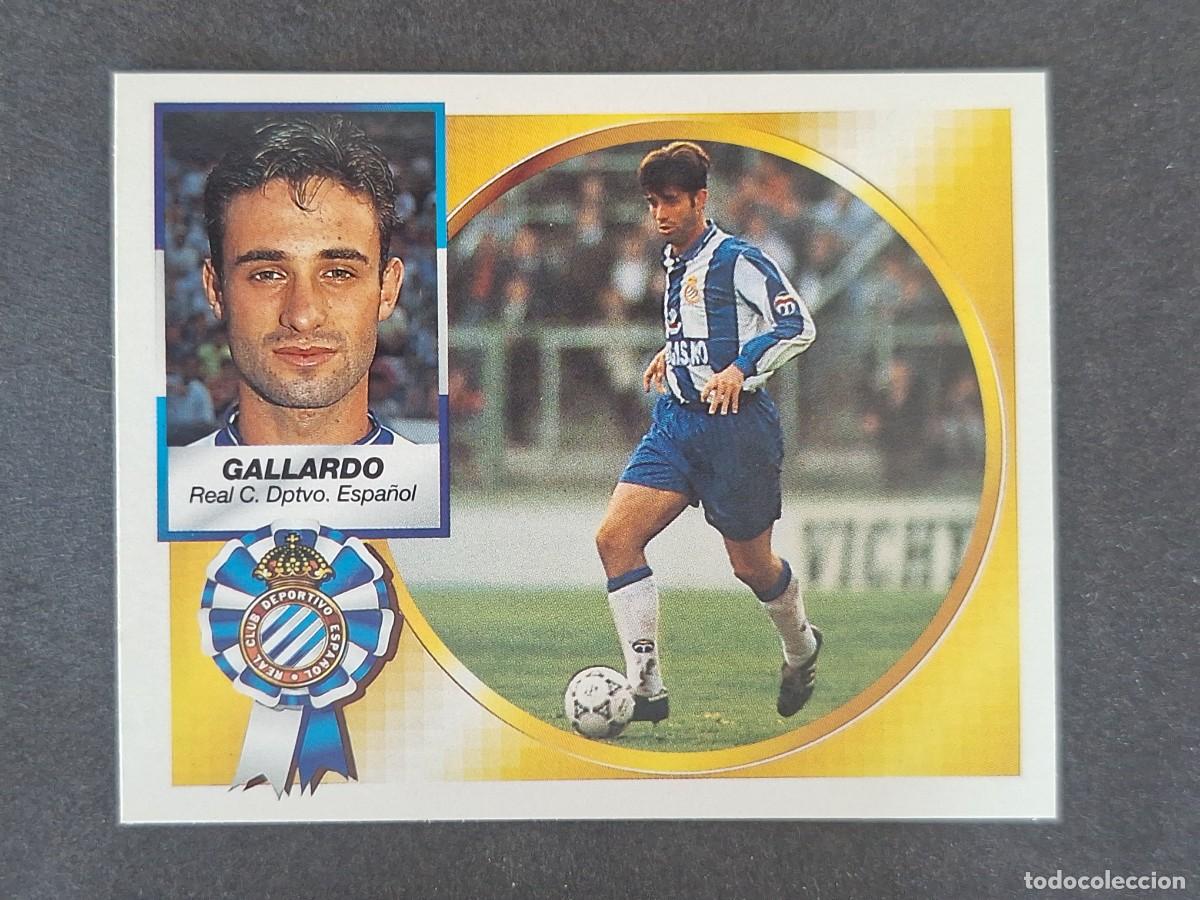 Cromos de f&uacute;tbol: L5 GALLARDO R. C. D. ESPA&Ntilde;OL LIGA ESTE 1994 1995 94 95 NUNCA PEGADO SIN PEGAR