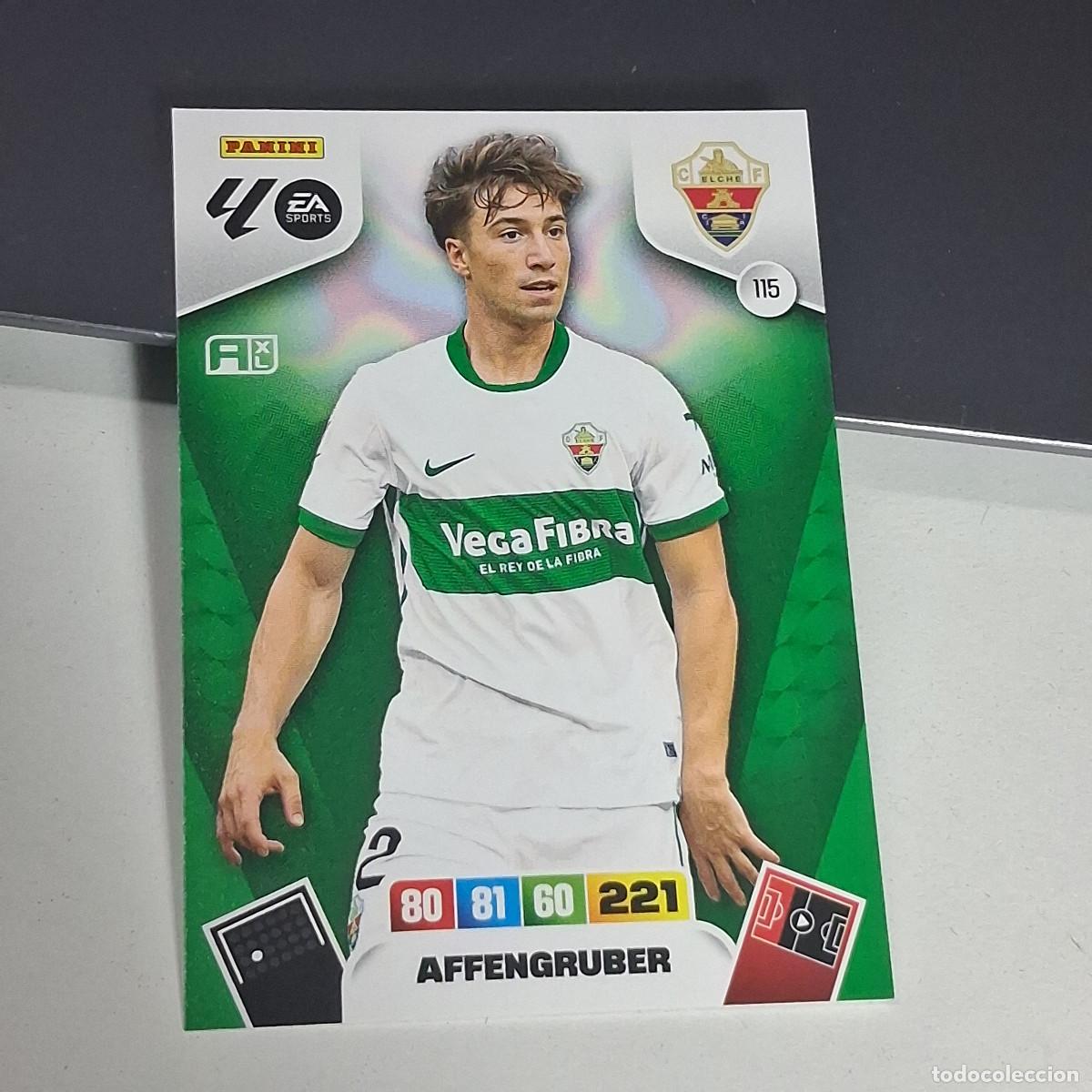 Cromos de f&uacute;tbol: D8 115 AFFENGRUBER ELCHE PANINI LIGA ADRENALYN XL 2025 2026 25 26