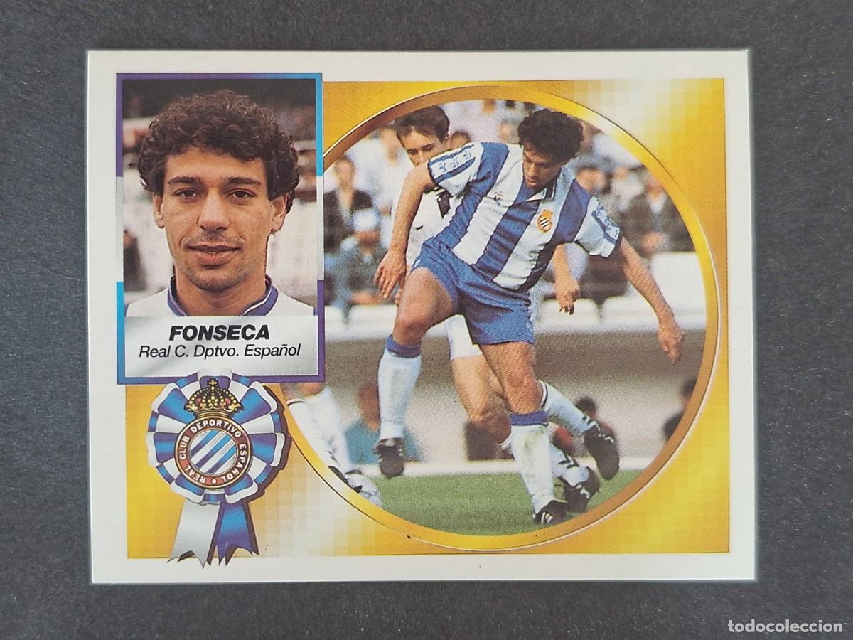 Cromos de f&uacute;tbol: L5 FONSECA R. C. D. ESPA&Ntilde;OL LIGA ESTE 1994 1995 94 95 NUNCA PEGADO SIN PEGAR