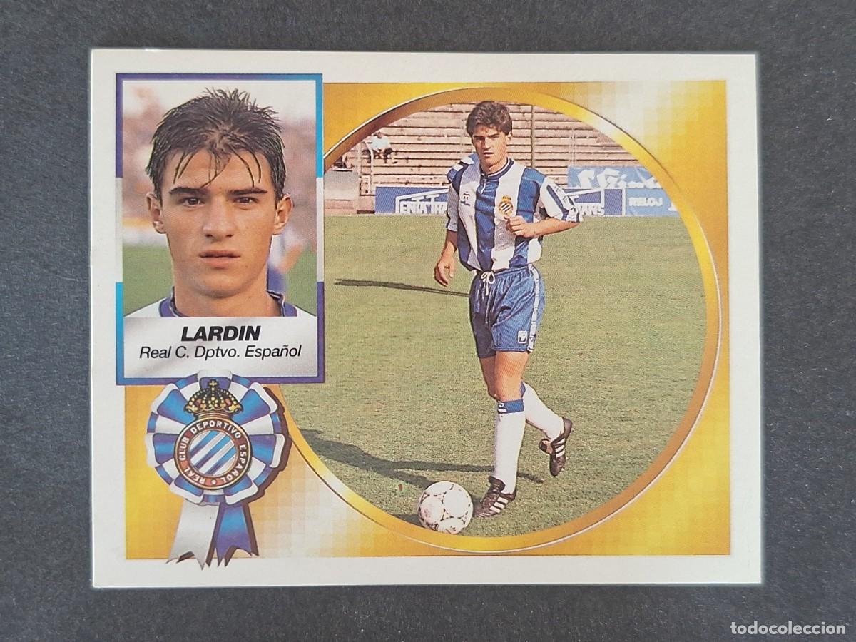 Cromos de f&uacute;tbol: L5 LARDIN R. C. D. ESPA&Ntilde;OL LIGA ESTE 1994 1995 94 95 NUNCA PEGADO SIN PEGAR