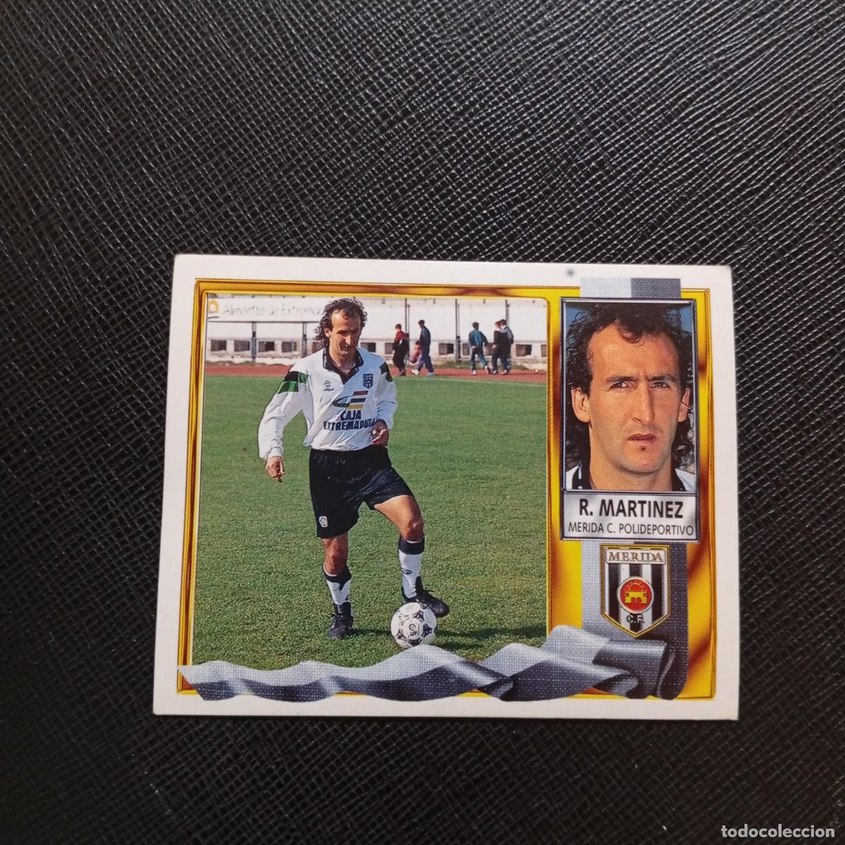 Cromos de f&uacute;tbol: R MARTINEZ MERIDA ESTE 1995 1996 CROMO FUTBOL LIGA 95 96 - SIN PEGAR - A70 PG307 BAJA