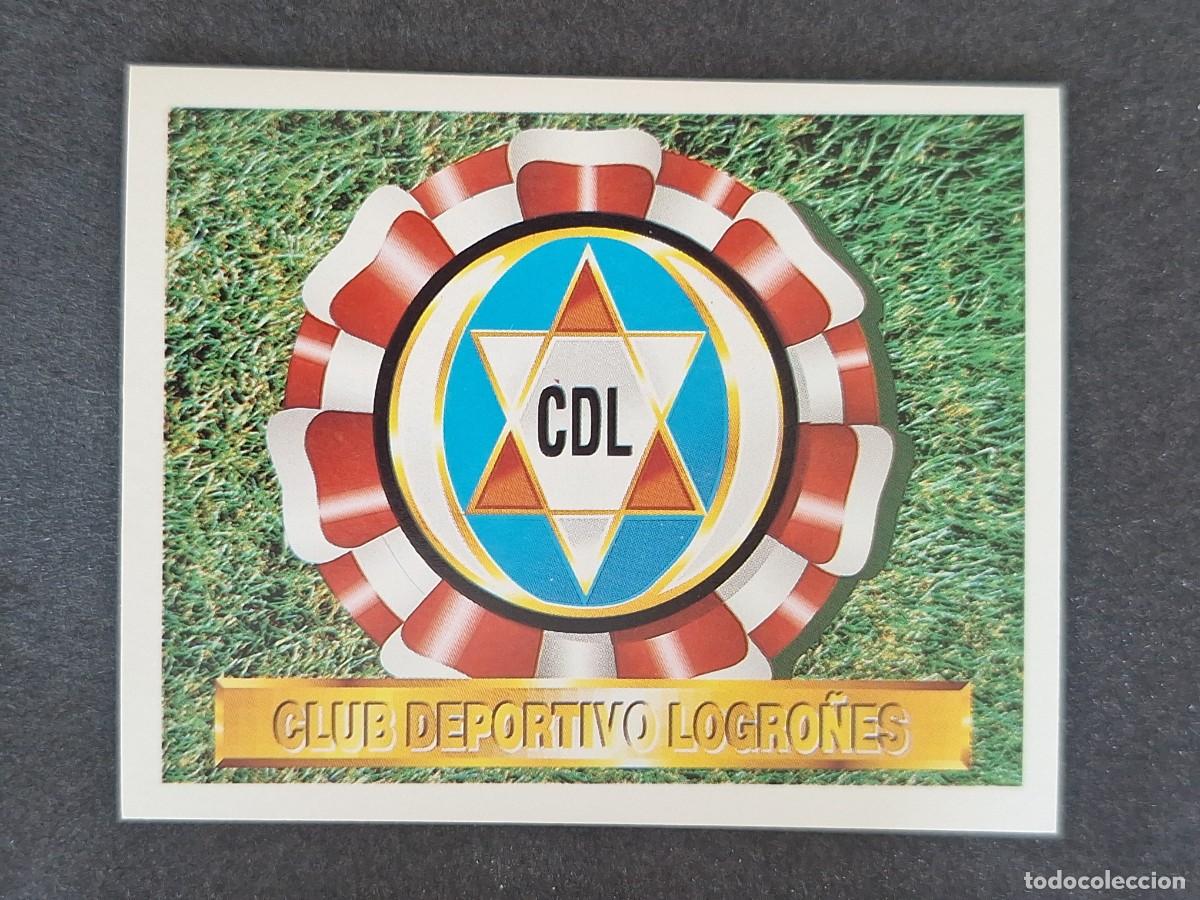 Cromos de f&uacute;tbol: L5 ESCUDO C. D. LOGRO&Ntilde;ES LIGA ESTE 1994 1995 94 95 NUNCA PEGADO SIN PEGAR