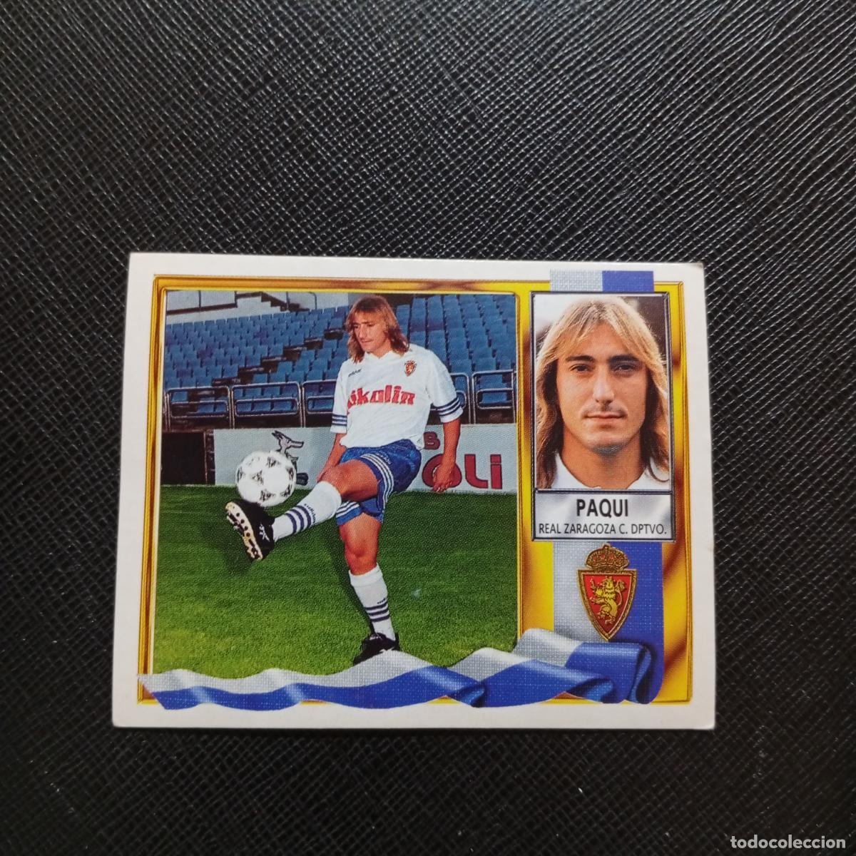 Cromos de f&uacute;tbol: PAQUI ZARAGOZA ESTE 1995 1996 CROMO FUTBOL LIGA 95 96 - SIN PEGAR - A70 PG316 FICHAJE 25