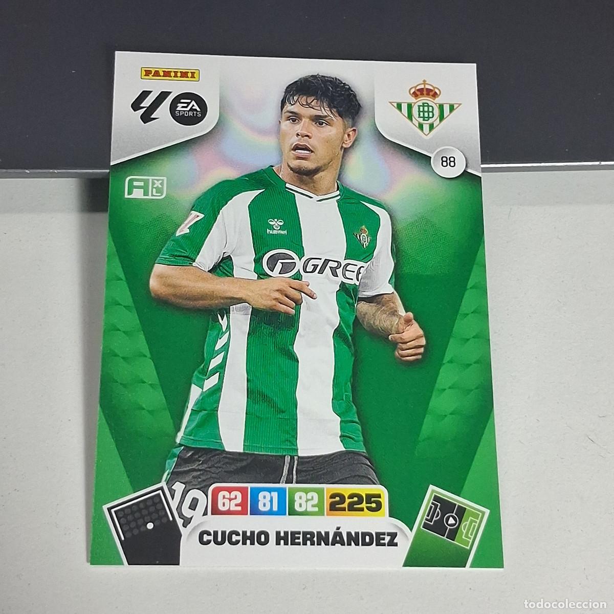 Cromos de f&uacute;tbol: D8 88 CUCHO HERNANDEZ DEL BETIS PANINI LIGA ADRENALYN XL 2025 2026 25 26