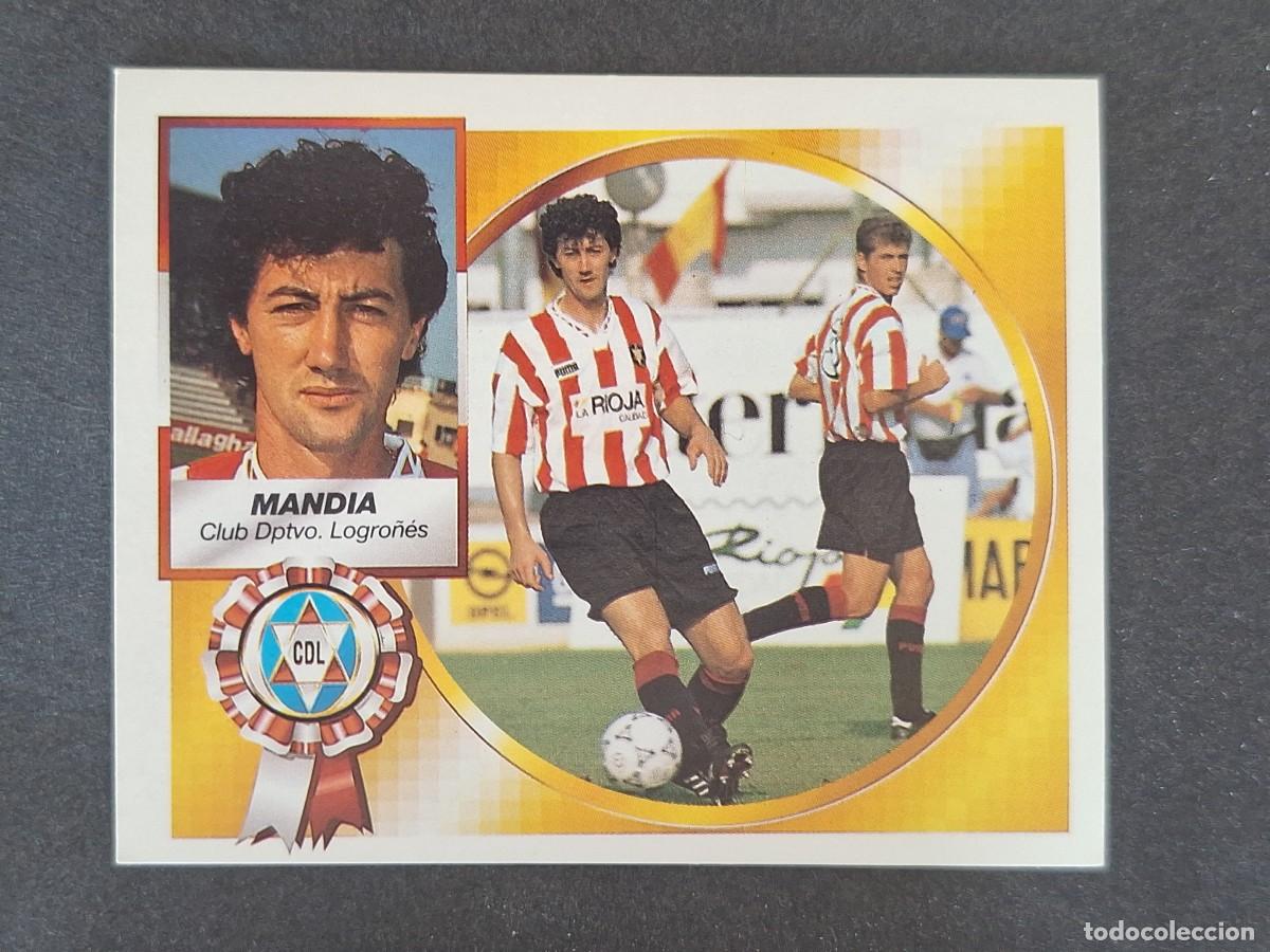 Cromos de f&uacute;tbol: L5 MANDIA C. D. LOGRO&Ntilde;ES LIGA ESTE 1994 1995 94 95 NUNCA PEGADO SIN PEGAR