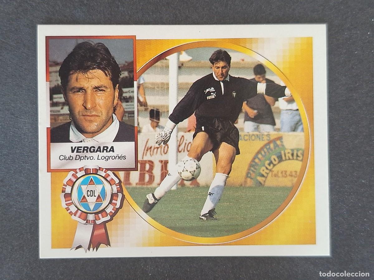 Cromos de f&uacute;tbol: L5 VERGARA C. D. LOGRO&Ntilde;ES LIGA ESTE 1994 1995 94 95 NUNCA PEGADO SIN PEGAR