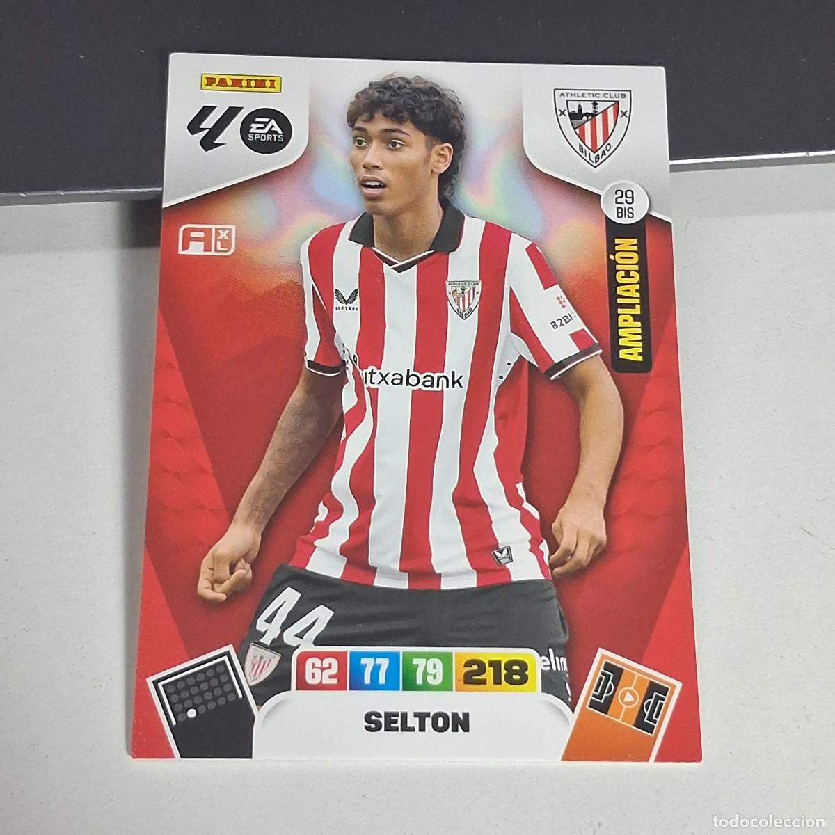 Cromos de f&uacute;tbol: D8 29 BIS SELTON ATHLETIC DE BILBAO AMPLIACION PANINI LIGA ADRENALYN XL 2025 2026 25 26