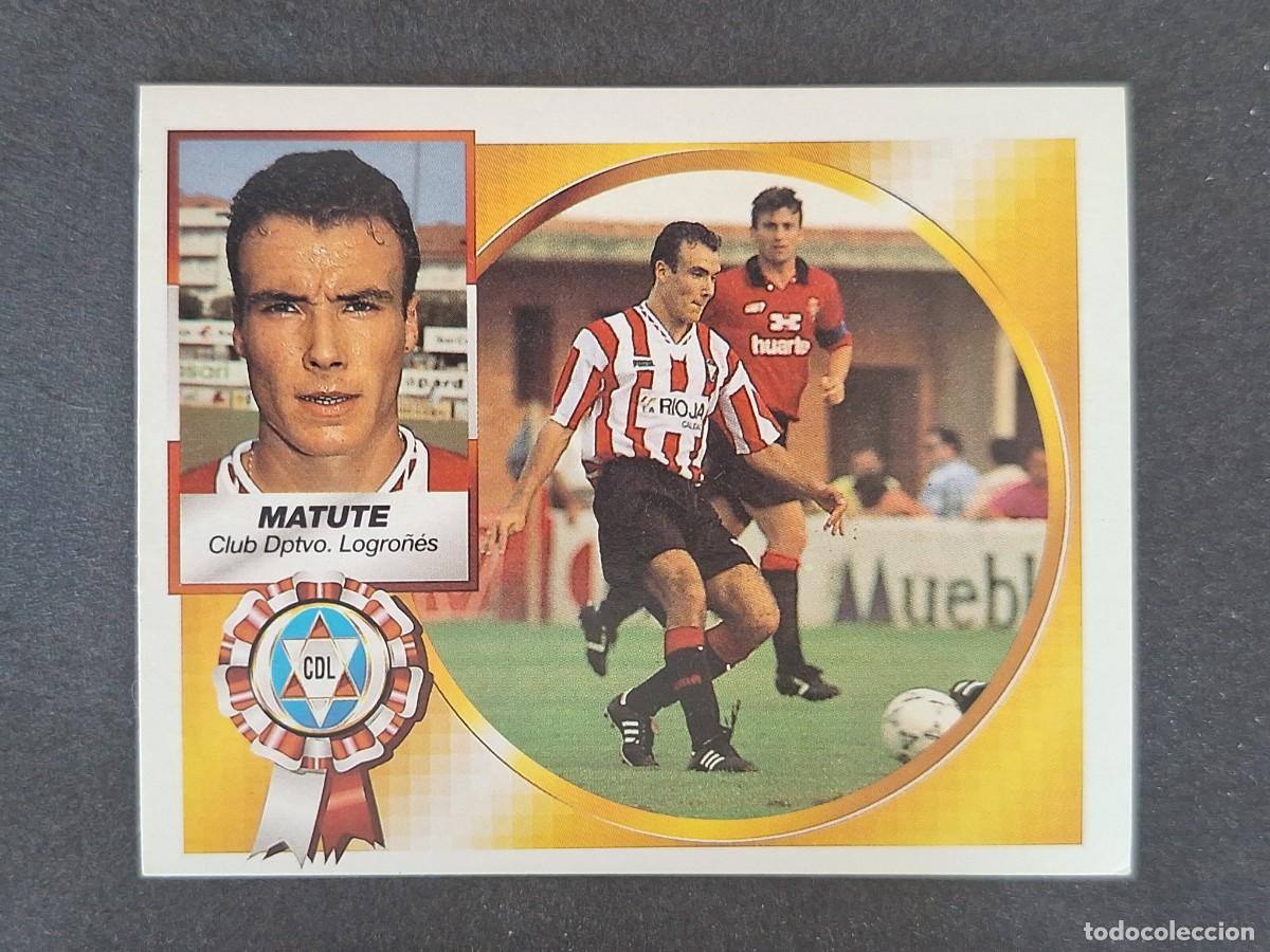 Cromos de f&uacute;tbol: L5 MATUTE C. D. LOGRO&Ntilde;ES LIGA ESTE 1994 1995 94 95 NUNCA PEGADO SIN PEGAR