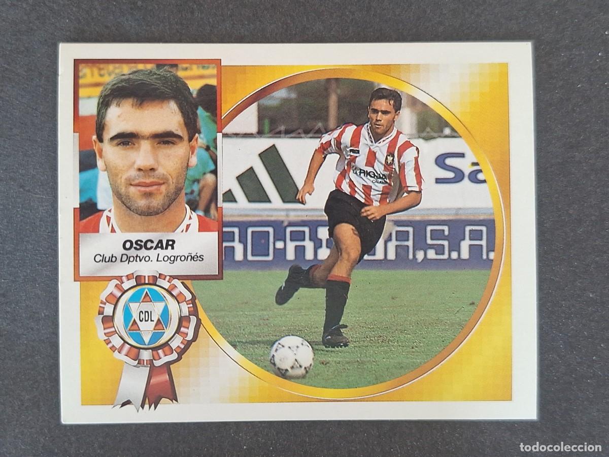 Cromos de f&uacute;tbol: L5 OSCAR C. D. LOGRO&Ntilde;ES LIGA ESTE 1994 1995 94 95 NUNCA PEGADO SIN PEGAR