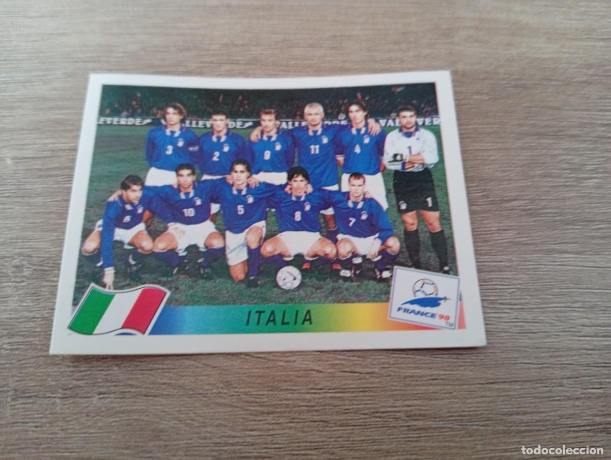 Cromos de f&uacute;tbol: ALINEACION ITALIA 85 PANINI FRANCIA 1998 98 SIN PEGAR NUNCA PEGADO