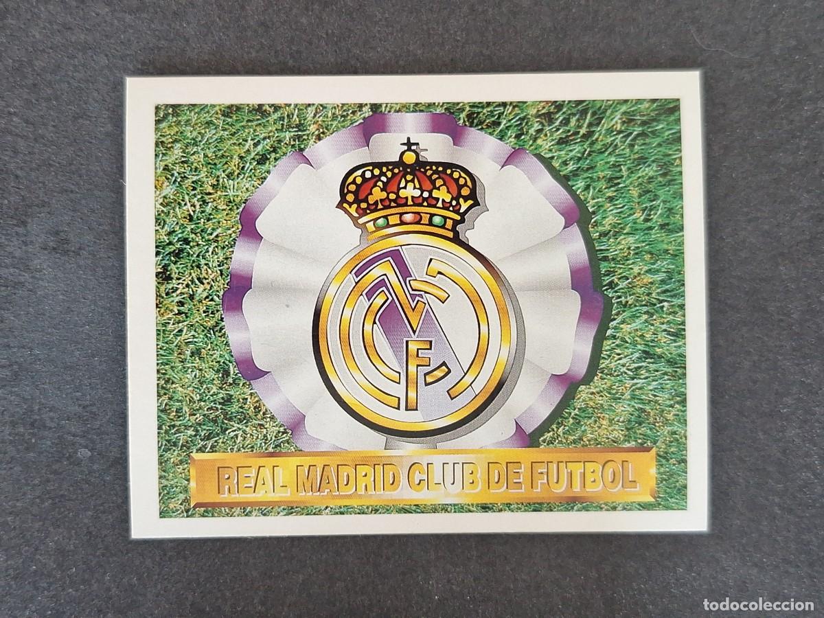 Cromos de f&uacute;tbol: L5 ESCUDO REAL MADRID LIGA ESTE 1994 1995 94 95 NUNCA PEGADO SIN PEGAR