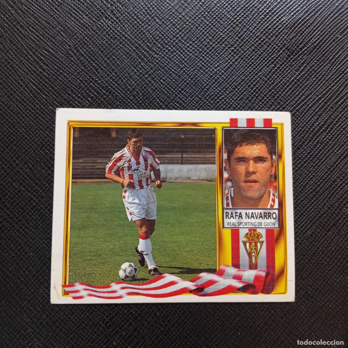 Cromos de f&uacute;tbol: RAFA NAVARRO SPORTING GIJON ESTE 1995 1996 CROMO FUTBOL LIGA 95 96 - SIN PEGAR - A70 PG316 COLOCA
