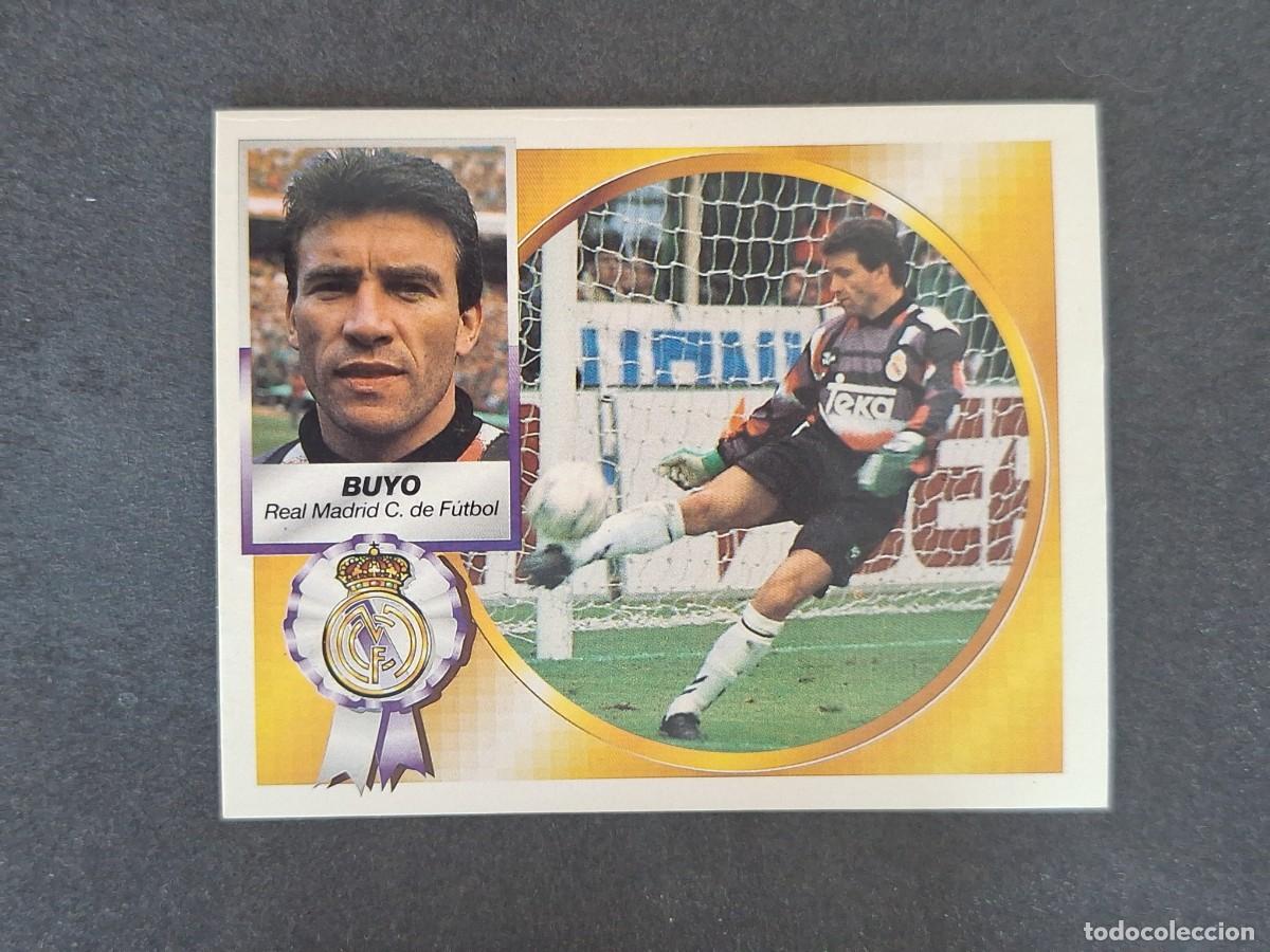 Cromos de f&uacute;tbol: L5 BUYO REAL MADRID LIGA ESTE 1994 1995 94 95 NUNCA PEGADO SIN PEGAR