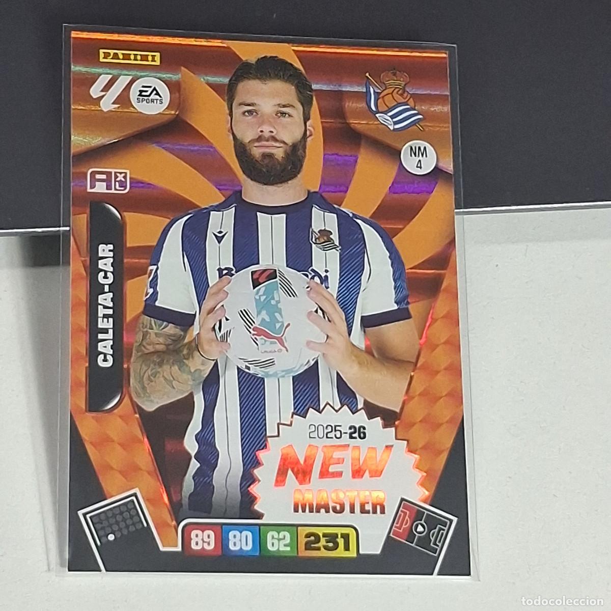 Football Stickers: D8 NM 4 NM4 CALETA CAR REAL SOCIEDAD NEW MASTER PANINI LIGA ADRENALYN XL 2025 2026 25 26