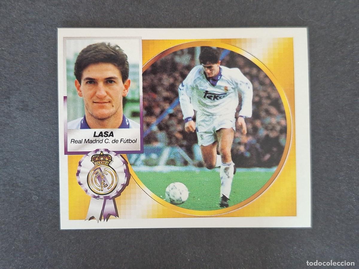 Cromos de f&uacute;tbol: L5 LASA REAL MADRID LIGA ESTE 1994 1995 94 95 NUNCA PEGADO SIN PEGAR