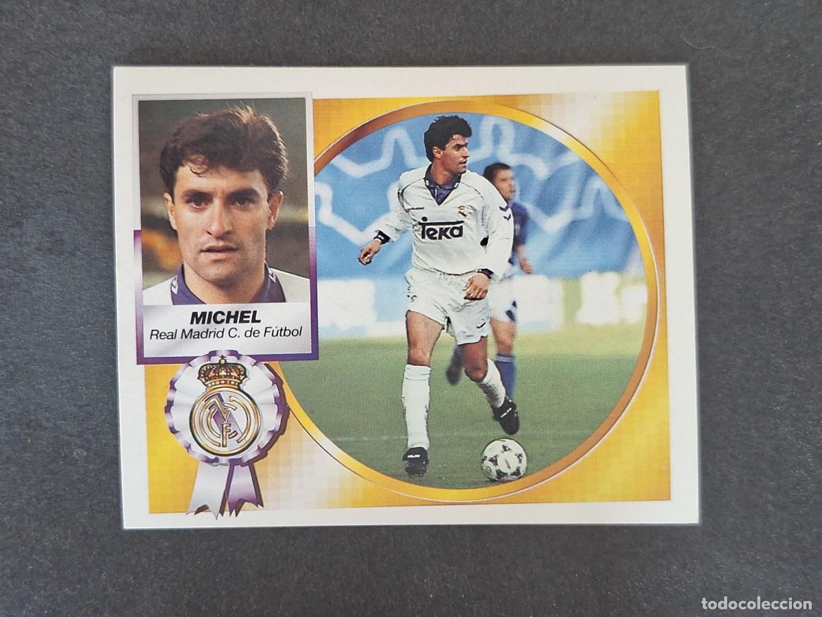Cromos de f&uacute;tbol: L5 MICHEL REAL MADRID LIGA ESTE 1994 1995 94 95 NUNCA PEGADO SIN PEGAR
