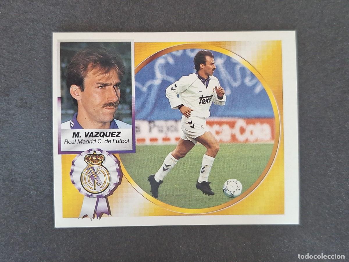 Cromos de f&uacute;tbol: L5 MARTIN VAZQUEZ REAL MADRID LIGA ESTE 1994 1995 94 95 NUNCA PEGADO SIN PEGAR