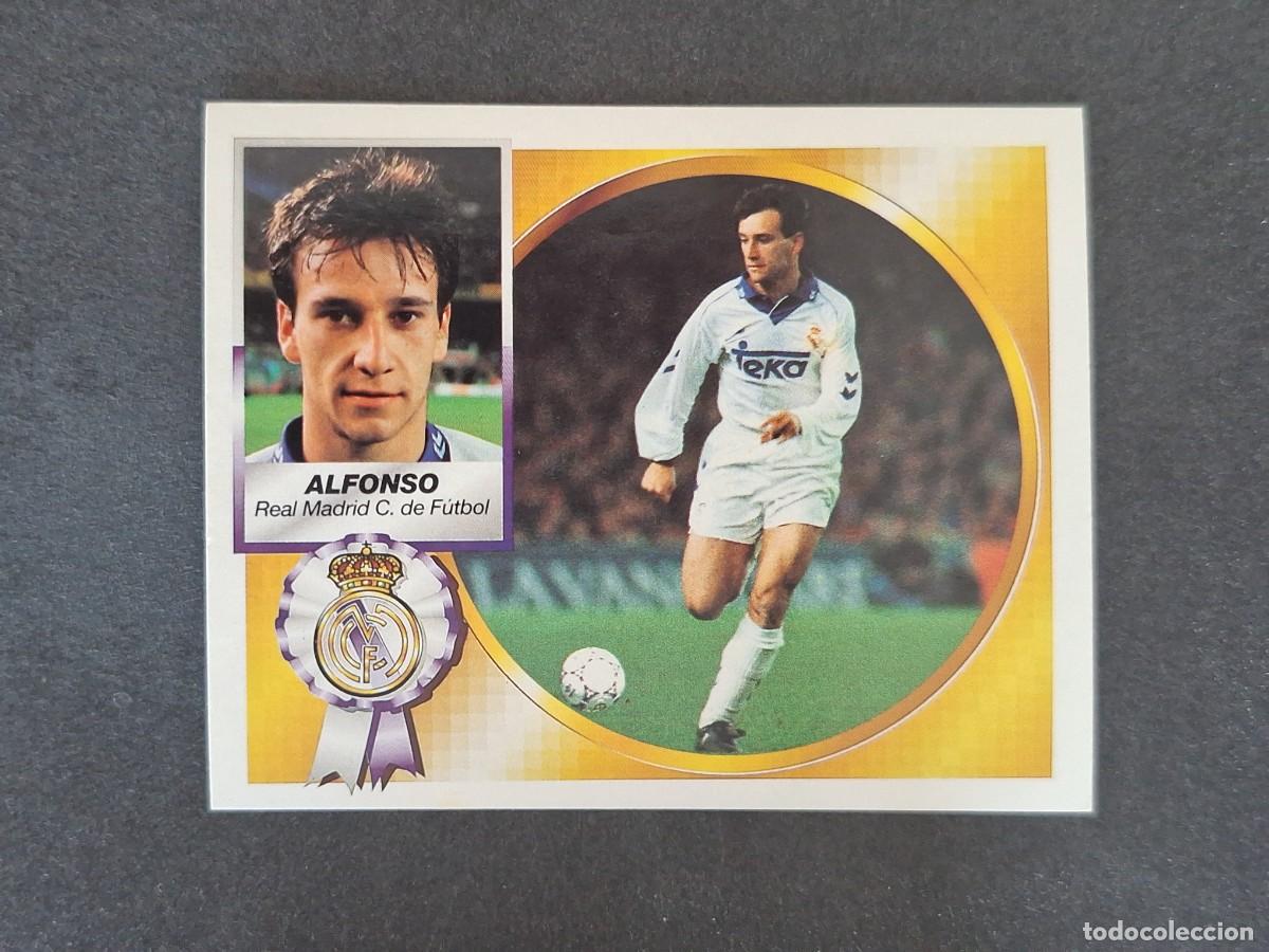 Cromos de f&uacute;tbol: L5 ALFONSO REAL MADRID LIGA ESTE 1994 1995 94 95 NUNCA PEGADO SIN PEGAR