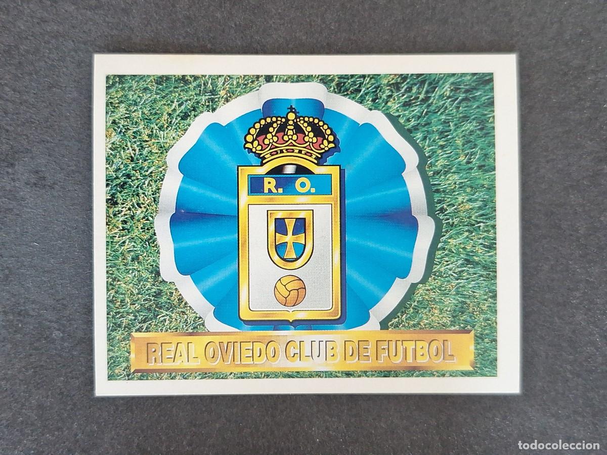 Cromos de f&uacute;tbol: L5 ESCUDO REAL OVIEDO LIGA ESTE 1994 1995 94 95 NUNCA PEGADO SIN PEGAR