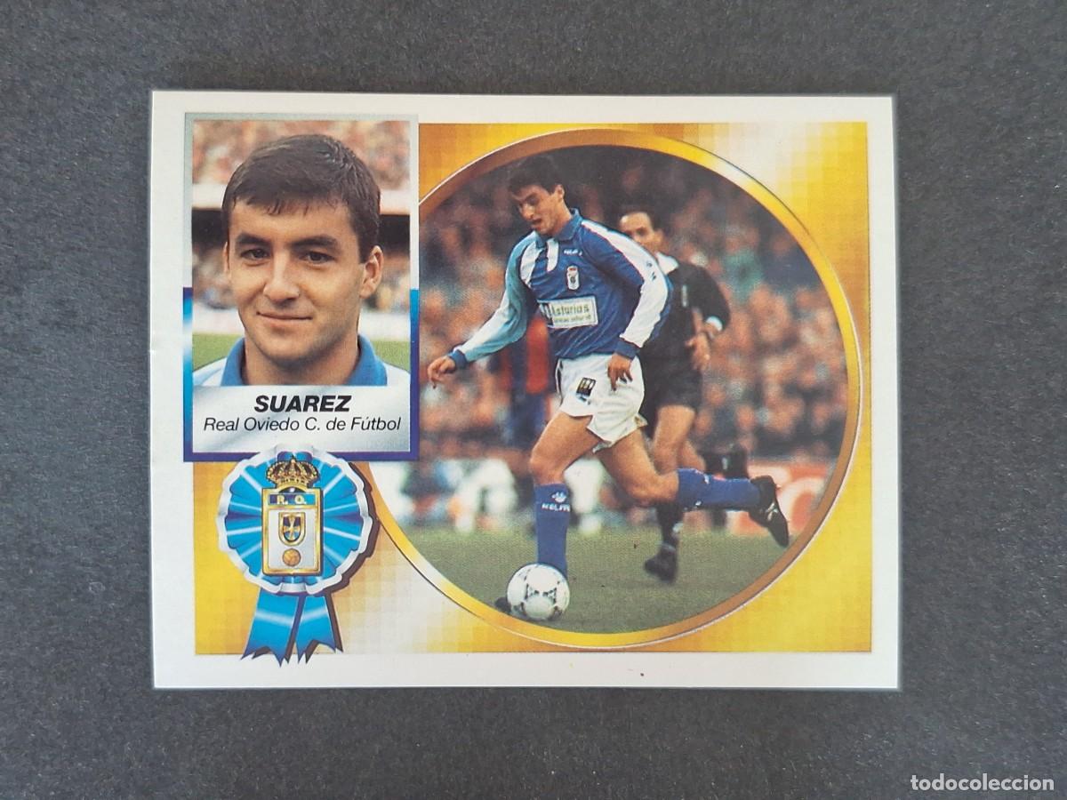 Cromos de f&uacute;tbol: L5 SUAREZ REAL OVIEDO LIGA ESTE 1994 1995 94 95 NUNCA PEGADO SIN PEGAR