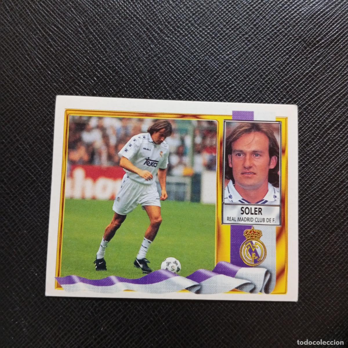 Cromos de f&uacute;tbol: SOLER REAL MADRID ESTE 1995 1996 CROMO FUTBOL LIGA 95 96 - SIN PEGAR - A70 PG325 FICHAJE 14