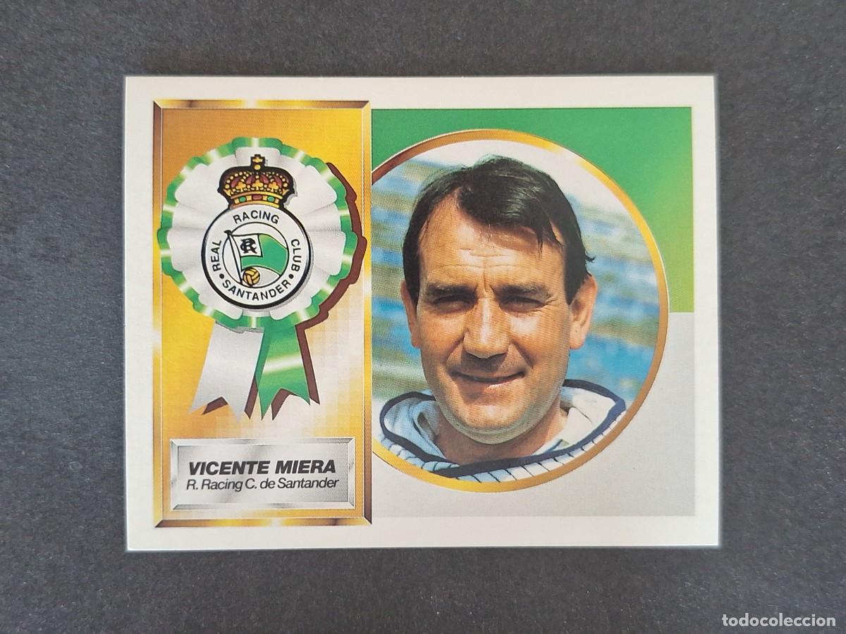 Cromos de f&uacute;tbol: L5 VICENTE MIERA ENTRENADOR RACING DE SANTANDER LIGA ESTE 1994 1995 94 95 NUNCA PEGADO SIN PEGAR