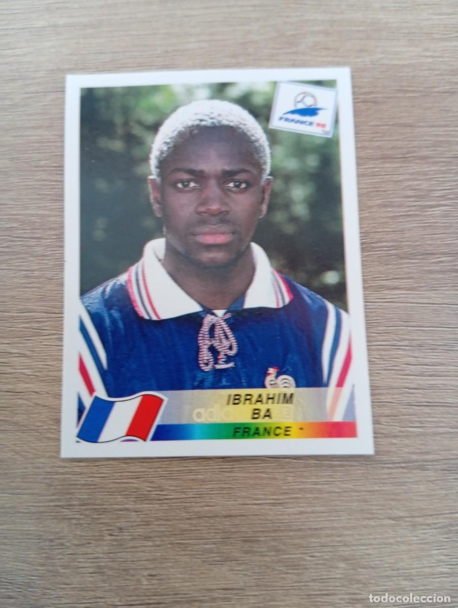 Cromos de f&uacute;tbol: IBRAHIM BA 163 FRANCIA PANINI FRANCIA 1998 98 SIN PEGAR NUNCA PEGADO