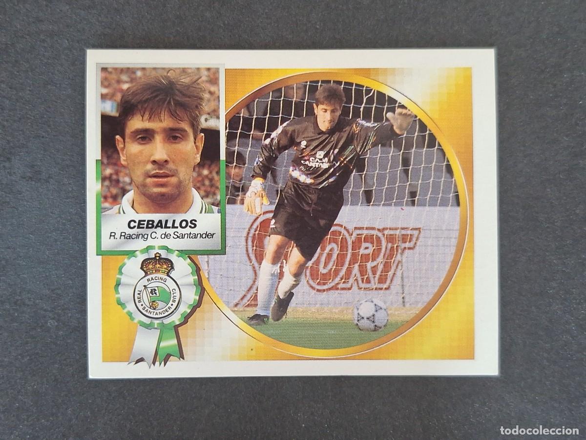 Cromos de f&uacute;tbol: L5 CEBALLOS RACING DE SANTANDER LIGA ESTE 1994 1995 94 95 NUNCA PEGADO SIN PEGAR