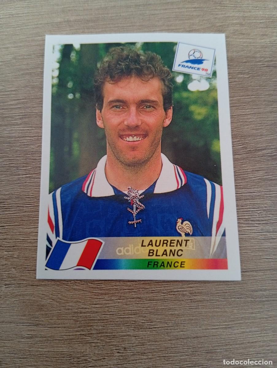 Cromos de f&uacute;tbol: LAURENT BLANC 160 FRANCIA PANINI FRANCIA 1998 98 SIN PEGAR NUNCA PEGADO
