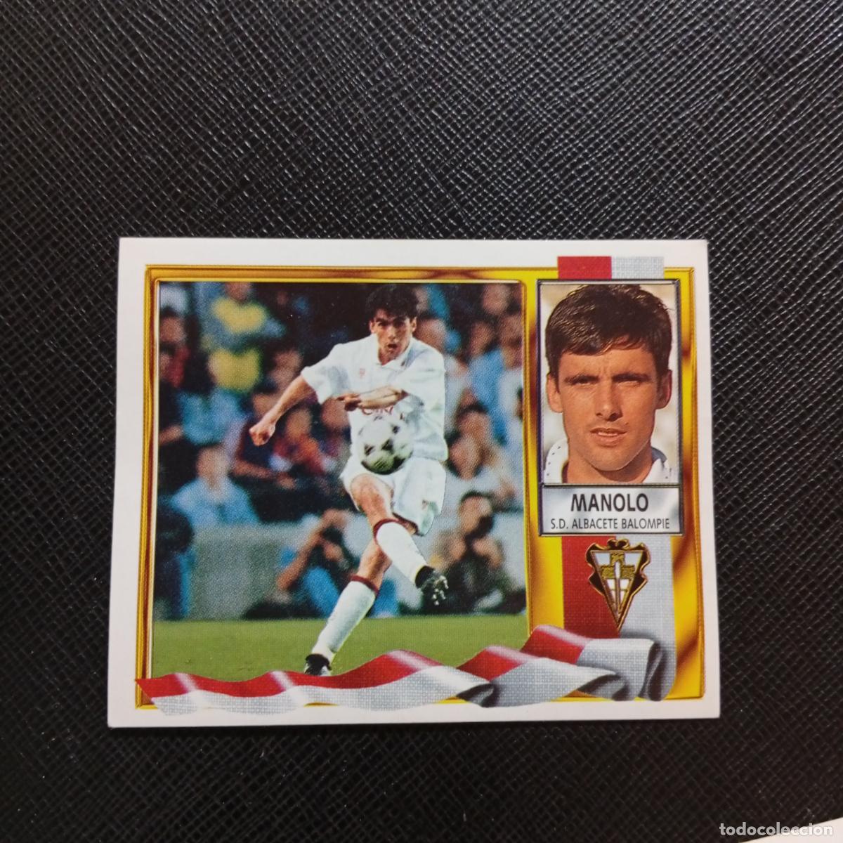 Cromos de f&uacute;tbol: MANOLO ALBACETE ESTE 1995 1996 CROMO FUTBOL LIGA 95 96 - SIN PEGAR - A70 PG325