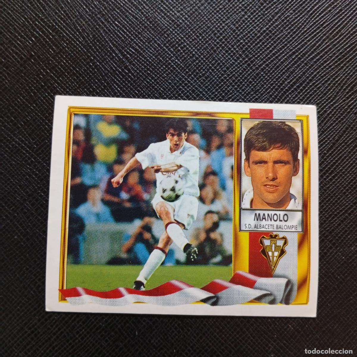 Cromos de f&uacute;tbol: MANOLO ALBACETE ESTE 1995 1996 CROMO FUTBOL LIGA 95 96 - SIN PEGAR - A70 PG325 B