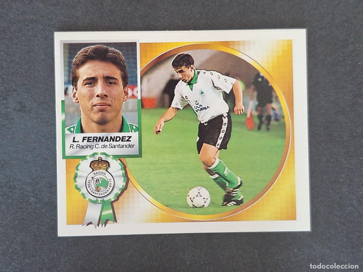 Cromos de f&uacute;tbol: L5 LUIS FERNANDEZ RACING DE SANTANDER LIGA ESTE 1994 1995 94 95 NUNCA PEGADO SIN PEGAR