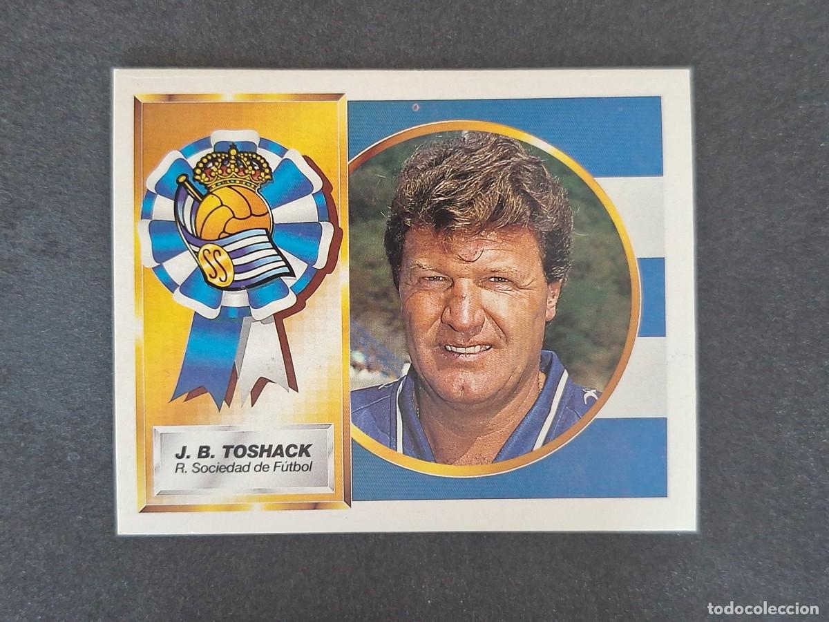 Cromos de f&uacute;tbol: L5 J. B. TOSHACK ENTRENADOR REAL SOCIEDAD LIGA ESTE 1994 1995 94 95 NUNCA PEGADO SIN PEGAR