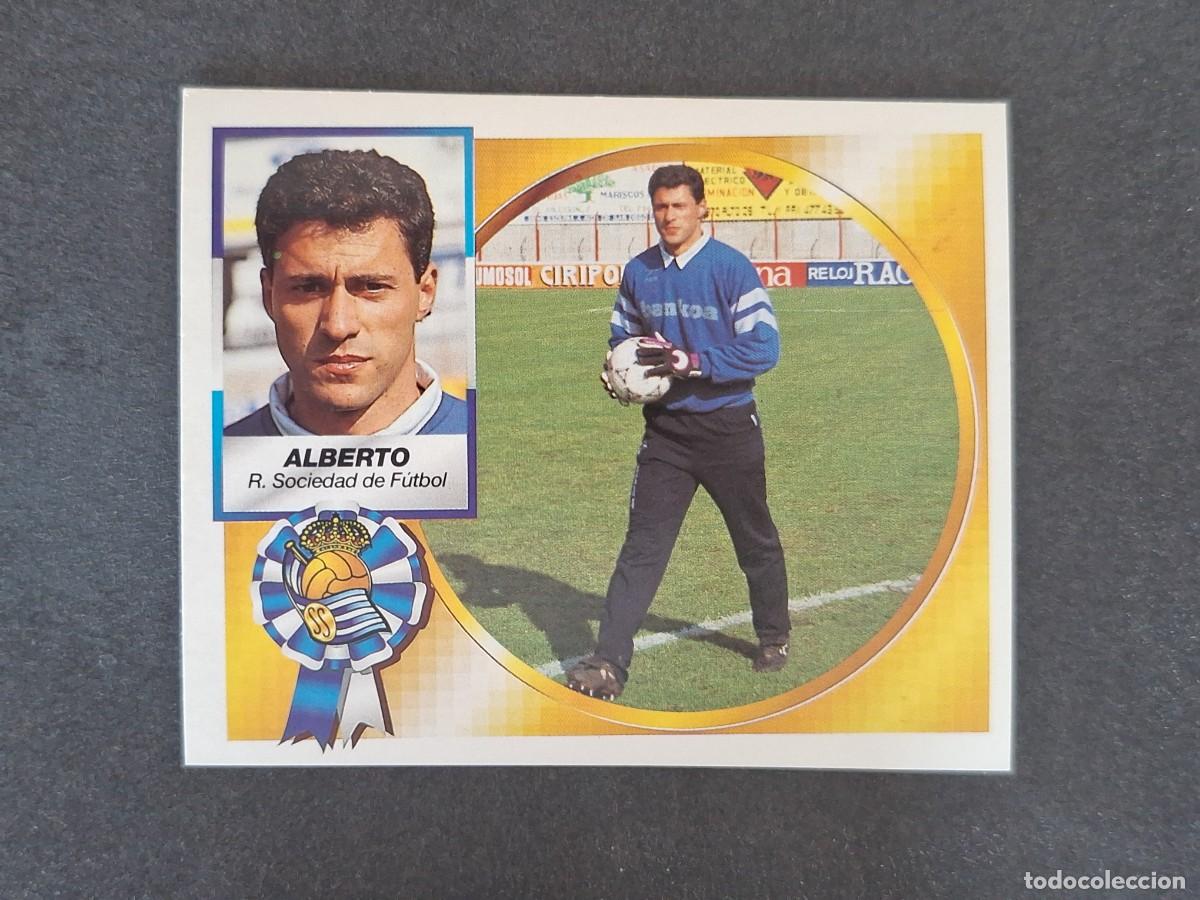 Cromos de f&uacute;tbol: L5 ALBERTO REAL SOCIEDAD LIGA ESTE 1994 1995 94 95 NUNCA PEGADO SIN PEGAR