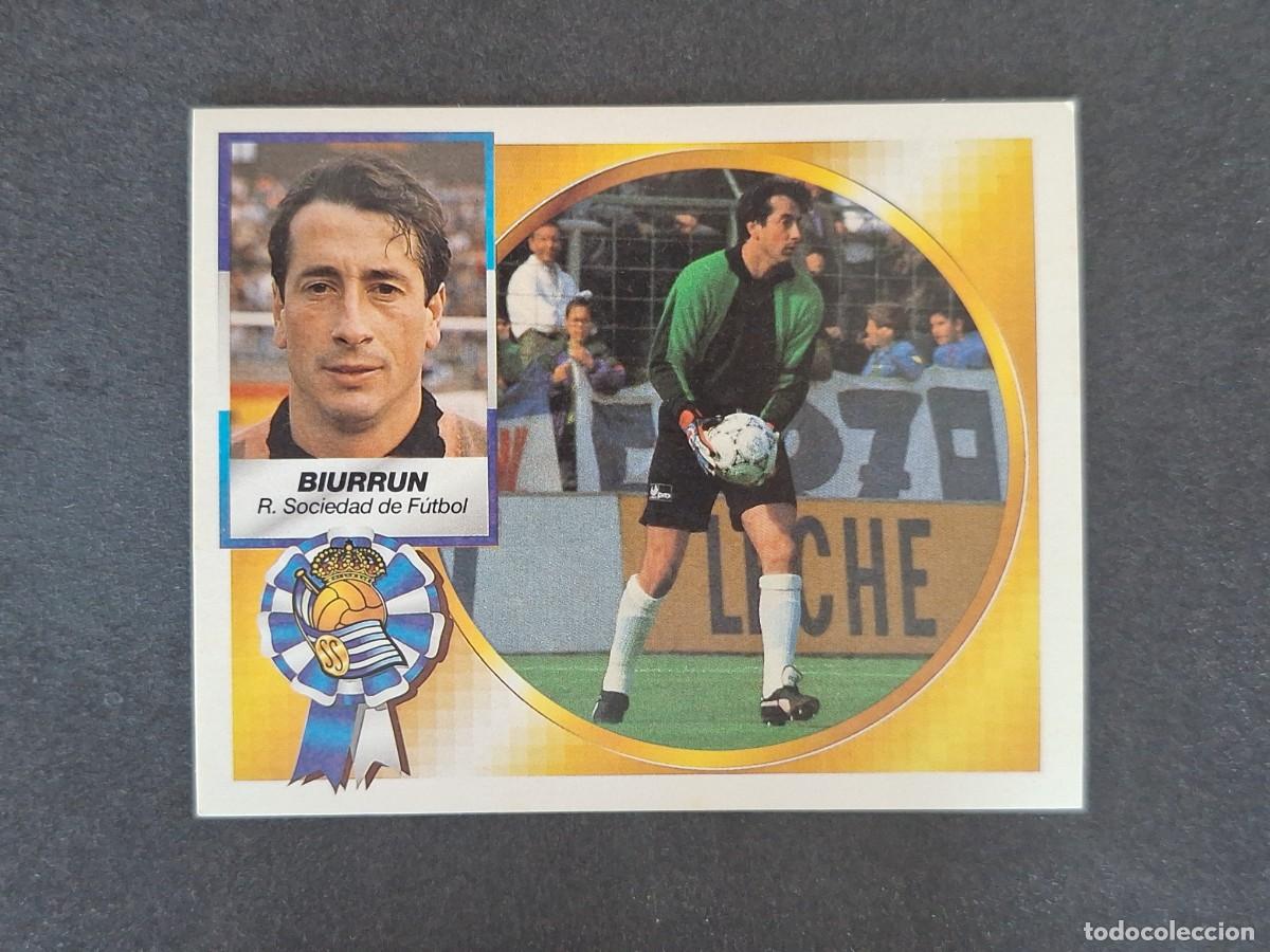 Cromos de f&uacute;tbol: L5 BIURRUN REAL SOCIEDAD LIGA ESTE 1994 1995 94 95 NUNCA PEGADO SIN PEGAR