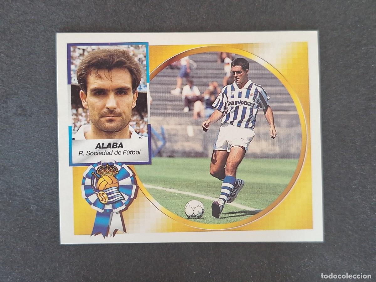 Cromos de f&uacute;tbol: L5 ALABA REAL SOCIEDAD LIGA ESTE 1994 1995 94 95 NUNCA PEGADO SIN PEGAR