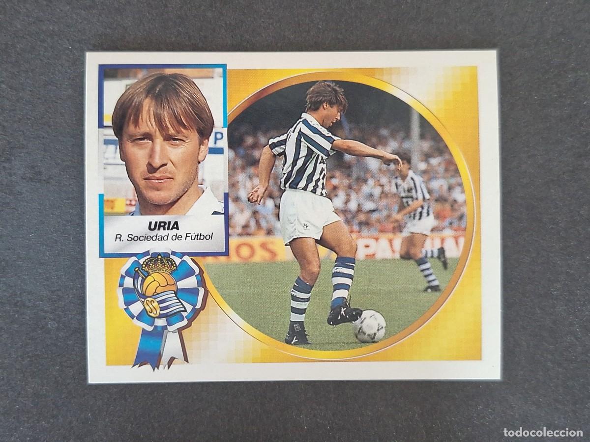 Cromos de f&uacute;tbol: L5 URIA REAL SOCIEDAD LIGA ESTE 1994 1995 94 95 NUNCA PEGADO SIN PEGAR