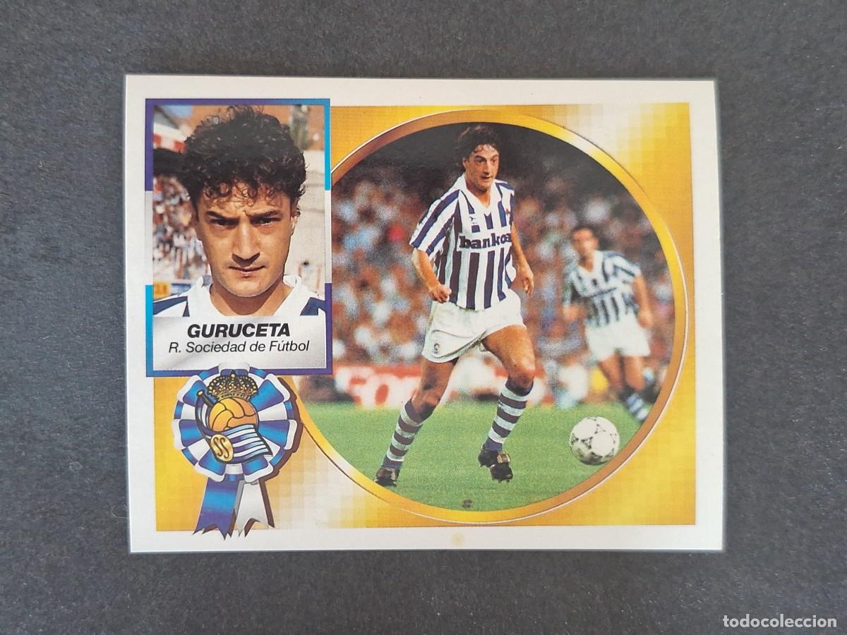 Cromos de f&uacute;tbol: L5 GURUCETA REAL SOCIEDAD LIGA ESTE 1994 1995 94 95 NUNCA PEGADO SIN PEGAR