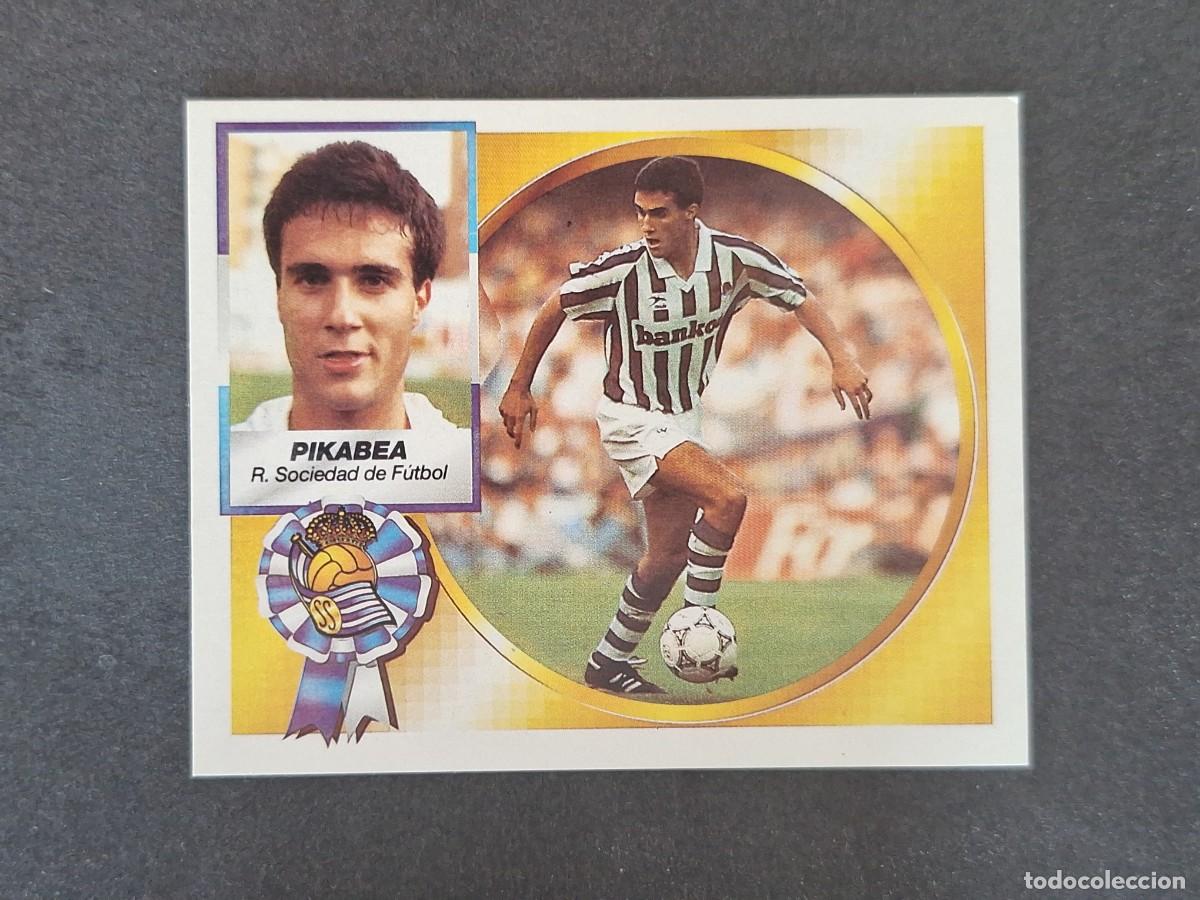 Cromos de f&uacute;tbol: L5 PIKABEA REAL SOCIEDAD LIGA ESTE 1994 1995 94 95 NUNCA PEGADO SIN PEGAR