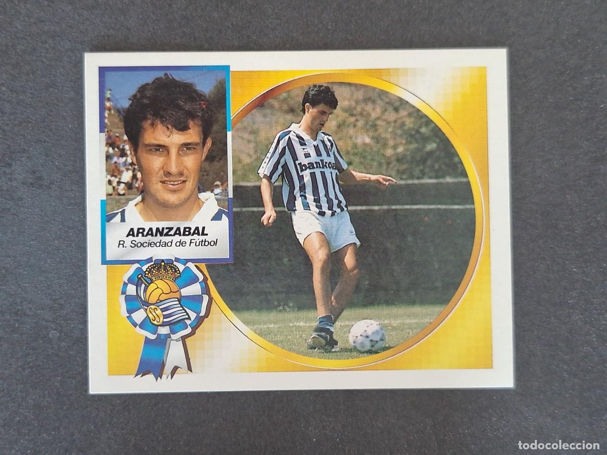 Cromos de f&uacute;tbol: L5 ARANZABAL REAL SOCIEDAD LIGA ESTE 1994 1995 94 95 NUNCA PEGADO SIN PEGAR