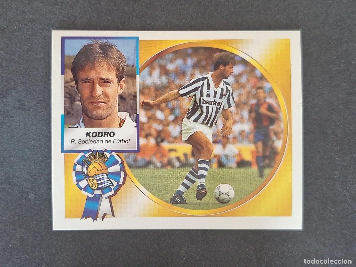Cromos de f&uacute;tbol: L5 KODRO REAL SOCIEDAD LIGA ESTE 1994 1995 94 95 NUNCA PEGADO SIN PEGAR