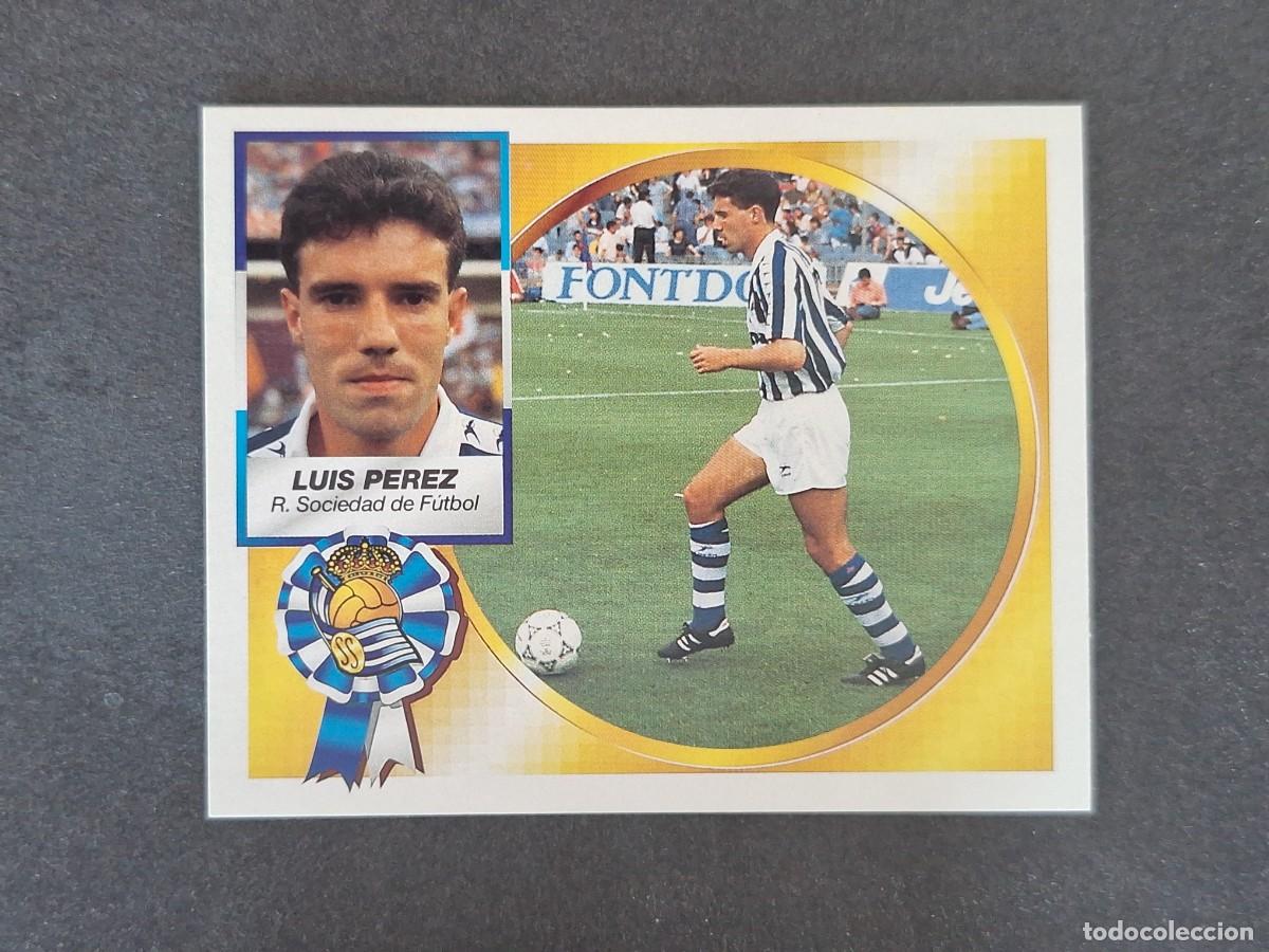 Cromos de f&uacute;tbol: L5 LUIS PEREZ REAL SOCIEDAD LIGA ESTE 1994 1995 94 95 NUNCA PEGADO SIN PEGAR
