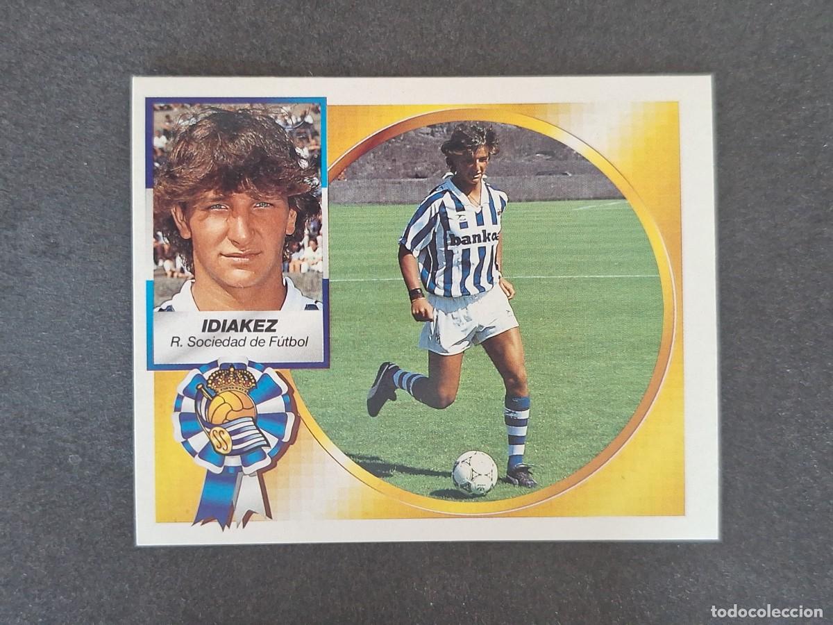 Cromos de f&uacute;tbol: L5 IDIAKEZ REAL SOCIEDAD LIGA ESTE 1994 1995 94 95 NUNCA PEGADO SIN PEGAR