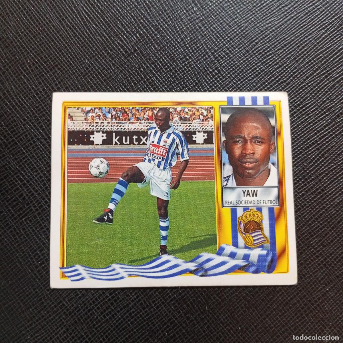 Cromos de f&uacute;tbol: YAW REAL SOCIEDAD ESTE 1995 1996 CROMO FUTBOL LIGA 95 96 - SIN PEGAR - A70 PG334 FICHAJE 2