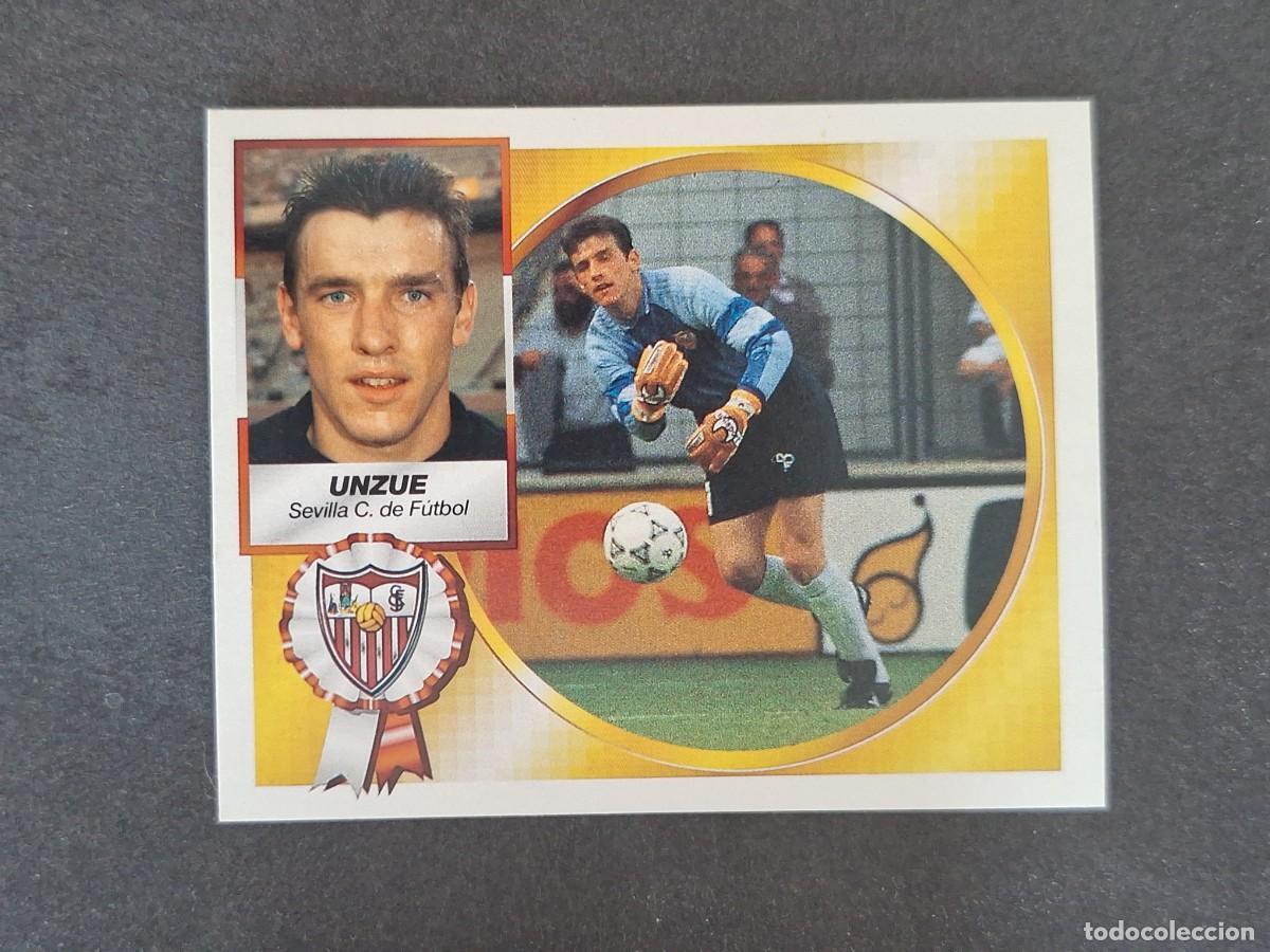 Cromos de f&uacute;tbol: L5 UNZUE SEVILLA C. F. LIGA ESTE 1994 1995 94 95 NUNCA PEGADO SIN PEGAR